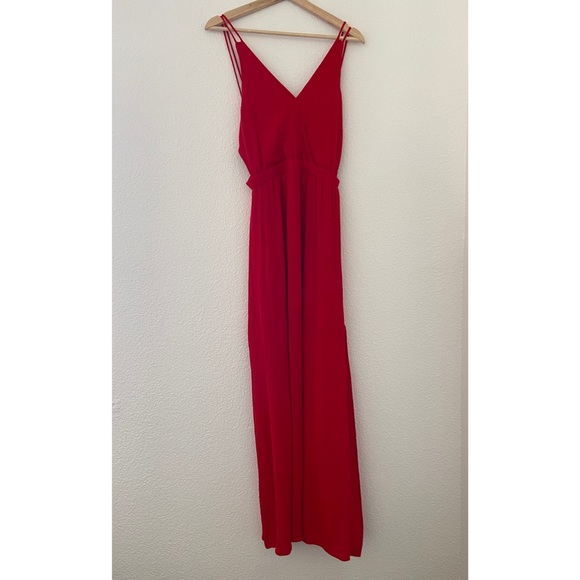 Lulu’s Lost In Paradise Red Maxi Dress - Picture 5 of 8